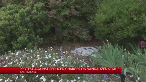 Charges reduced against group who vandalized San Rafael church statue